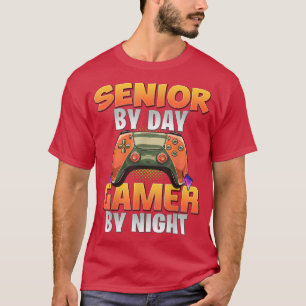 Camiseta Funny Gamer Students Gaming HS Senior By Day Gamer