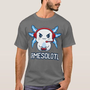 Camiseta Funny Gamesolotl  Axolotl Fish Playing Video Games