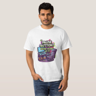 Camiseta Funny Gaming Meme Illustration – Neon Gamer Quote 