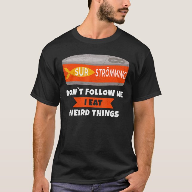 Camiseta Funny Gammelfish Surströmming Fish Tin Dice (Anverso)