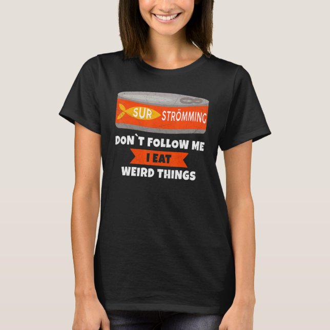 Camiseta Funny Gammelfish Surströmming Fish Tin Dice (Anverso)