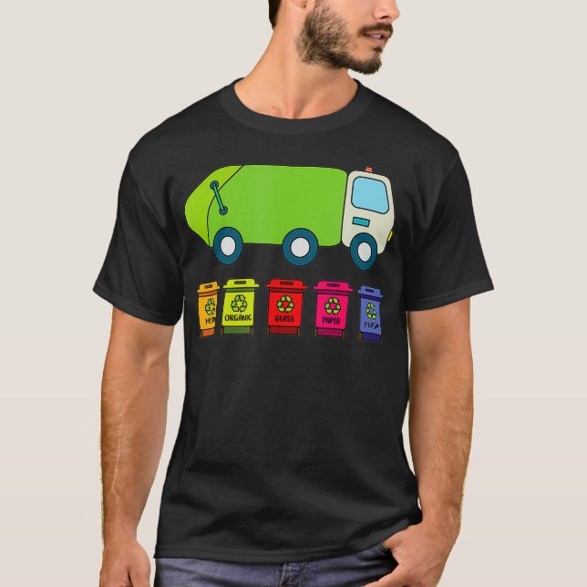 Camiseta Funny Garbage man shirts Environmental Gifts Recyc (Anverso)