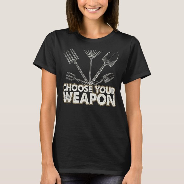 Camiseta Funny Gardener Tools Gardener Farming Pun Man Wom (Anverso)