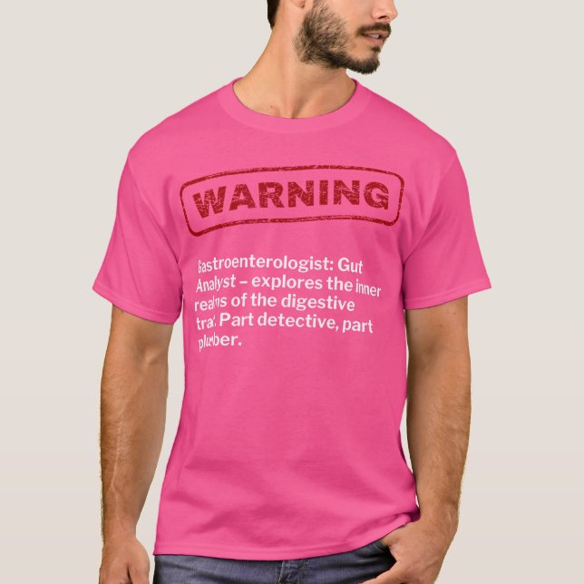Camiseta Funny Gastroenterólogo Gi Gut Médico Advertencia S (Anverso)