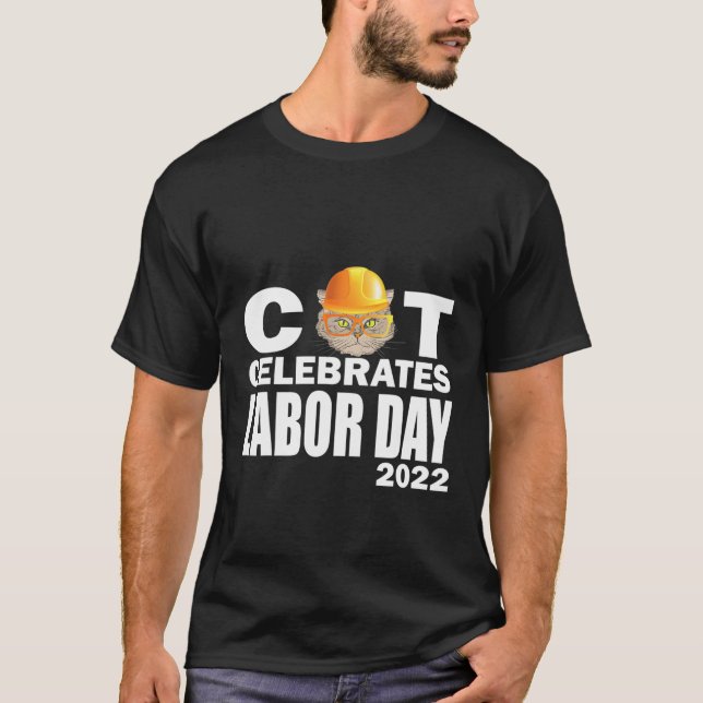 Camiseta Funny Gato De Ragdoll Celebra El Día Del Trabajo 4 (Anverso)