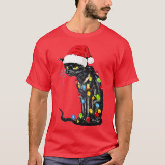Camiseta Funny Gato Negro Navidades Funny Navidades Gato Li