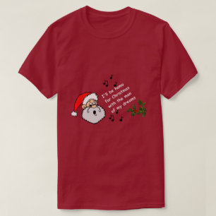 Camiseta Funny Gay Navidades Homo Navidades Man Dreams LGBT