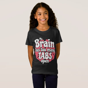 Camiseta Funny Geek Mi Cerebro Tiene Demasiadas Tabletas Ab