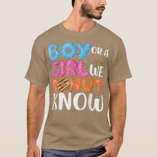 Camiseta Funny Gender Reveal We Donut Know Donut Lover