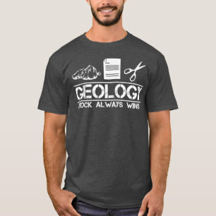 Camiseta Funny Geology Rock Always Wins Geologist Pun 1