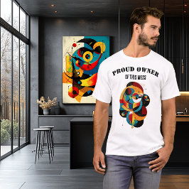 Camiseta Funny Geometric Art, Modern Abstract with attitude