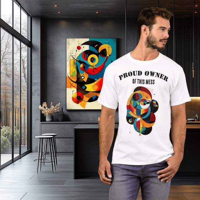 Camiseta Funny Geometric Art, Modern Abstract with attitude (Subido por el creador)
