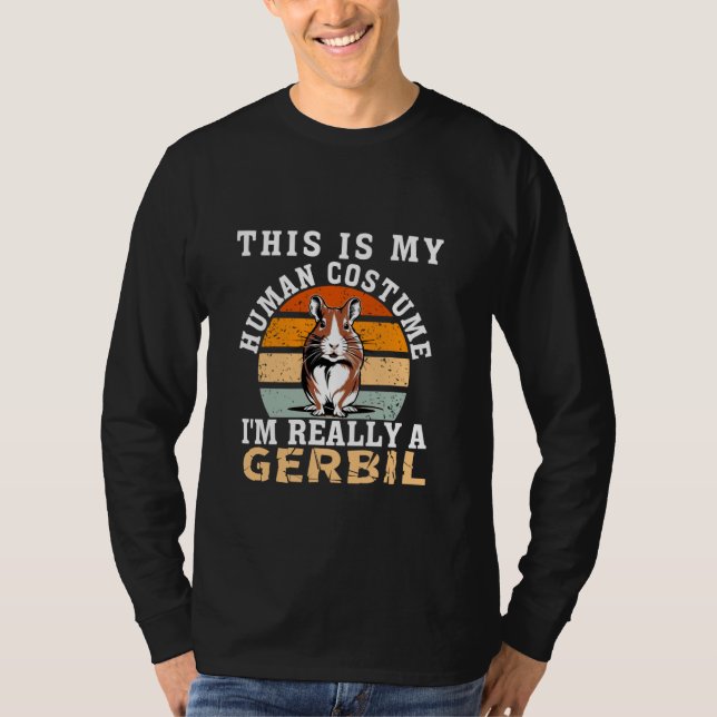 Camiseta Funny Gerbil Mascotas de citas Guay Gerbil Hombres (Anverso)