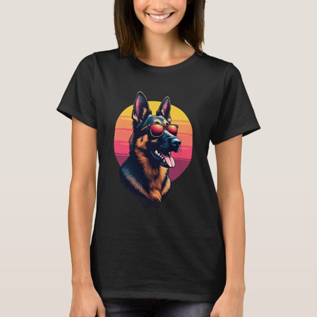 Camiseta Funny German Shepherd Dog Design Art Costume Outfi (Anverso)