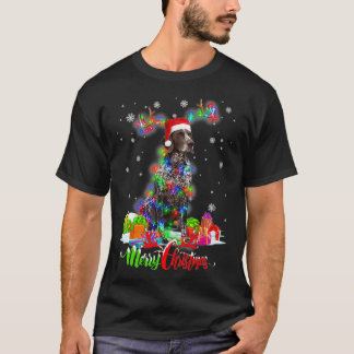 Camiseta Funny German Shorthaired Pointer Dog Merry Christm
