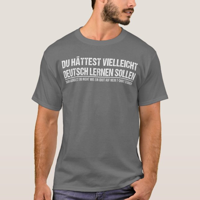 Camiseta Funny German Speaker Deutschland Quote Gift friend (Anverso)