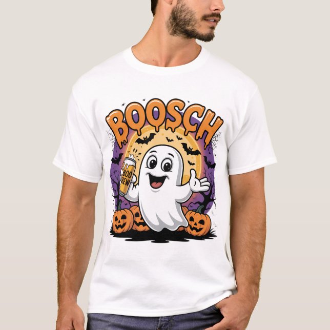 Camiseta Funny Ghost "Boosch" Halloween Design (Anverso)