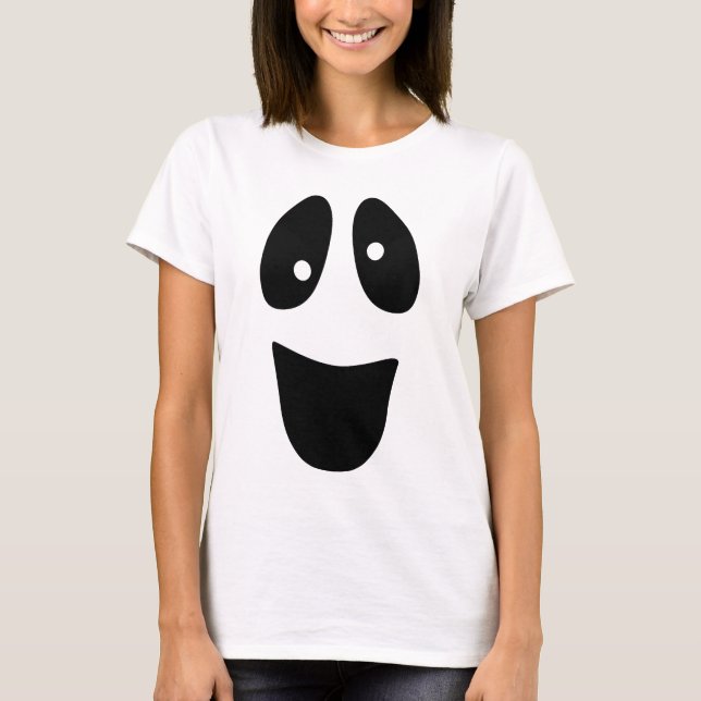 Camiseta Funny Ghost Face Cute Halloween (Anverso)