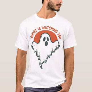 Camiseta Funny Ghost Is Watching You Halloween Spooky