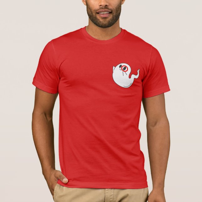 Camiseta Funny Ghost, miembro del equipo de destino (Anverso)