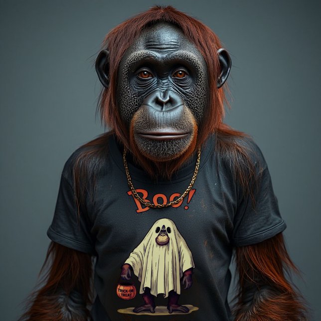 Camiseta funny ghost orangutan:A Spooky laugh adventure! (Subido por el creador)