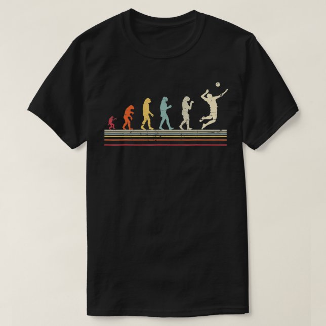 Camiseta Funny Gift Evolution Design Volleyball and Beach V (Diseño del anverso)