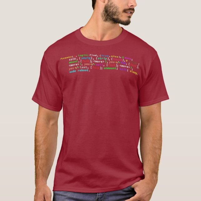 Camiseta Funny Gift Programmer Linu Administrator Coder (Anverso)