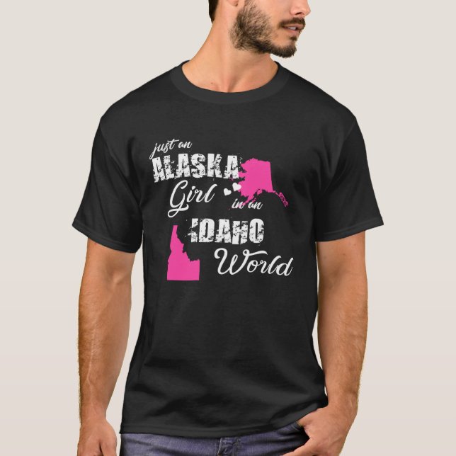Camiseta Funny Gifts Alaska Shirts Just an Alaska girl in a (Anverso)