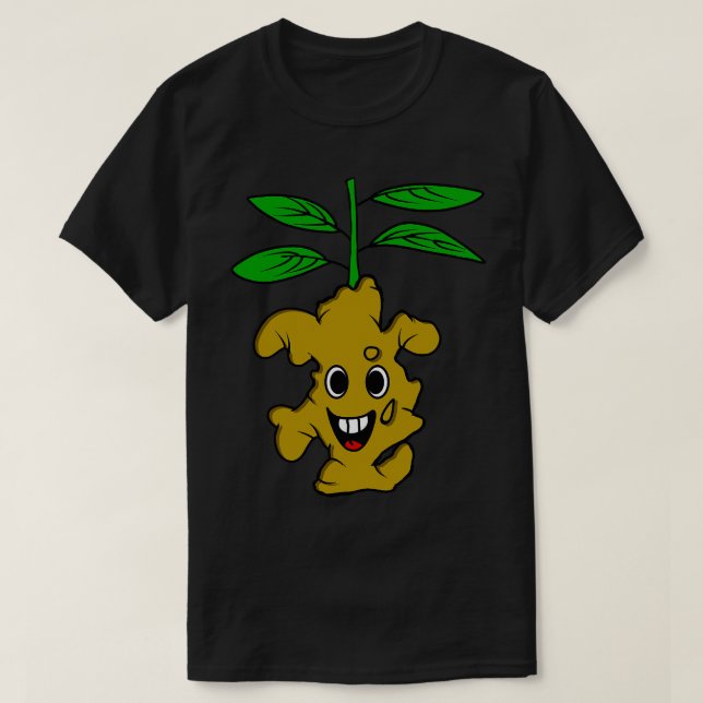 Camiseta Funny Ginger Plant Ilustracion (Diseño del anverso)