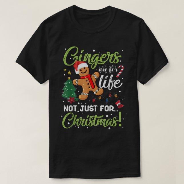 Camiseta Funny Gingerbread Christmas Design (Diseño del anverso)