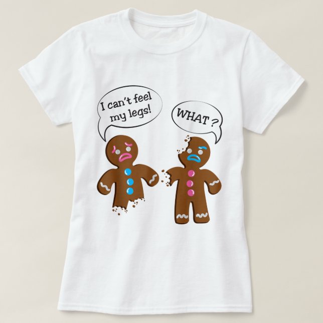 Camiseta Funny Gingerbread Cookie Christmas Design (Diseño del anverso)