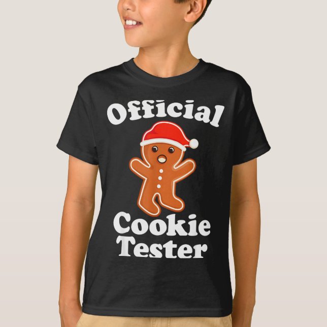 Camiseta Funny Gingerbread Man Cookie Tester Christmas  (Anverso)