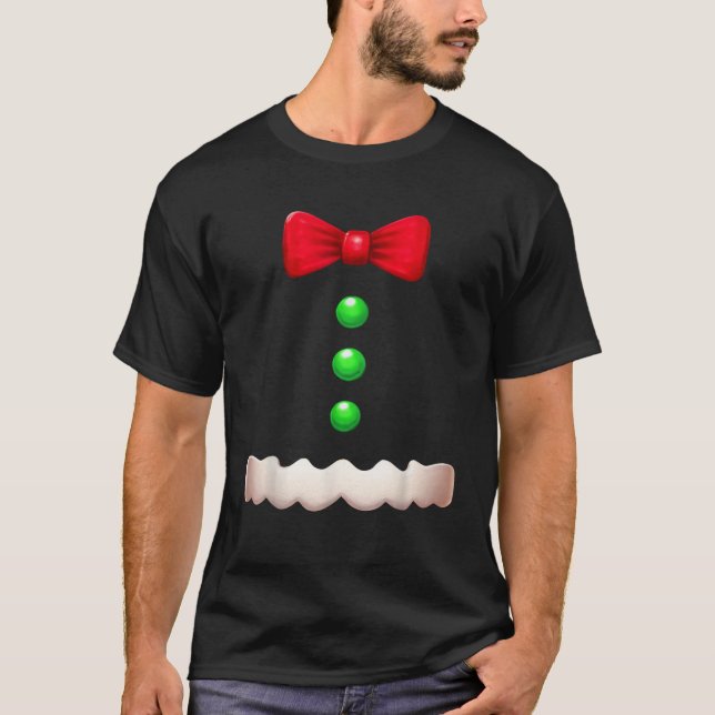 Camiseta Funny Gingerbread Man Navidades disfraces niños ch (Anverso)
