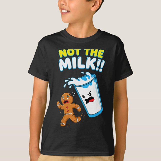 Camiseta Funny Gingerbread Man Not The Milk Pun Cookies Wom (Anverso)