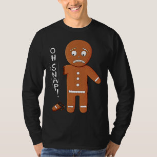 Camiseta Funny Gingerbread Oh Navidades Snap Pun