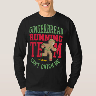 Camiseta Funny Gingerbread Running Team Navidades