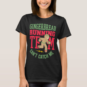 Camiseta Funny Gingerbread Running Team Navidades