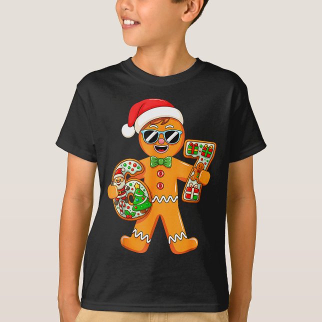Camiseta Funny Gingerbread Six Seven 67 Gingerbread Man Xma (Anverso)