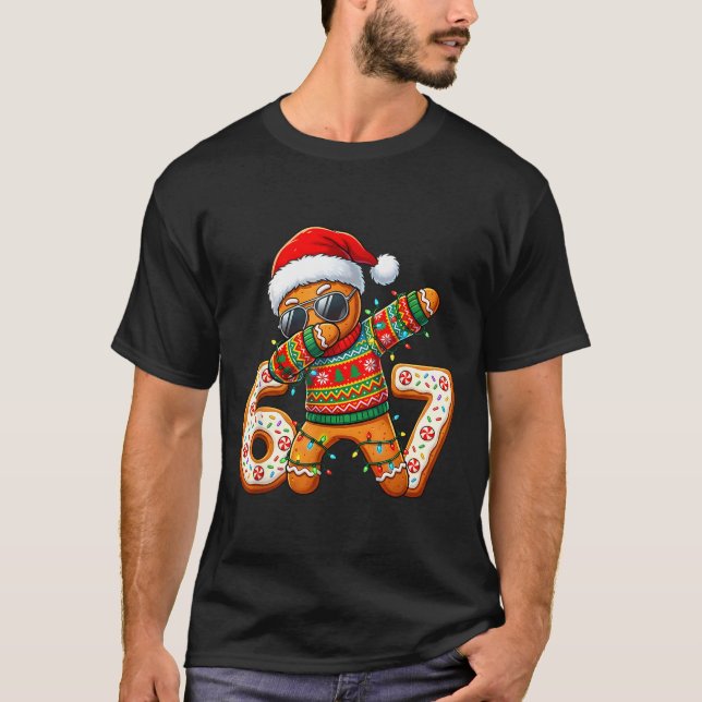Camiseta Funny Gingerbread Six Seven 67 Ice Cream Drip Chri (Anverso)