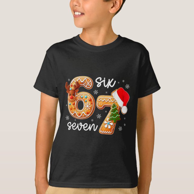 Camiseta Funny Gingerbread Six Seven 67 Ice Cream Drip Chri (Anverso)