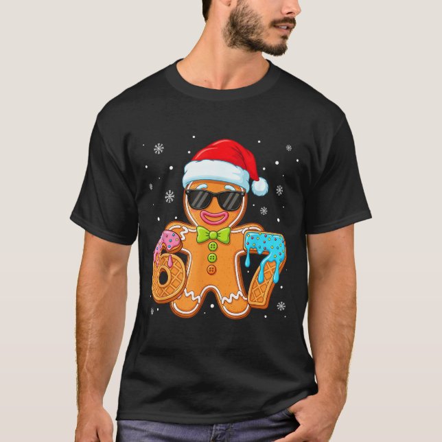 Camiseta Funny Gingerbread Six Seven 67 Ice Cream Drip Chri (Anverso)