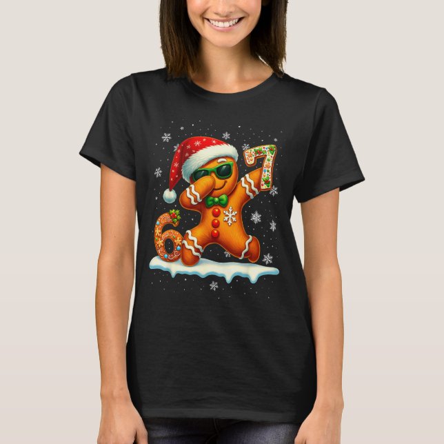 Camiseta Funny Gingerbread Six Seven 67 Ice Cream Drip Chri (Anverso)