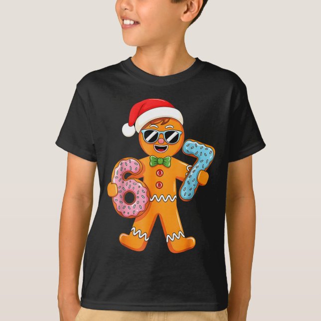 Camiseta Funny Gingerbread Six Seven 67 Ice Cream Drip Chri (Anverso)