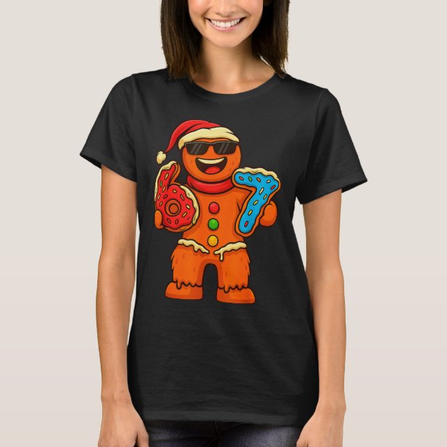 Camiseta Funny Gingerbread Six Seven 67 Ice Cream Drip Chri (Anverso)