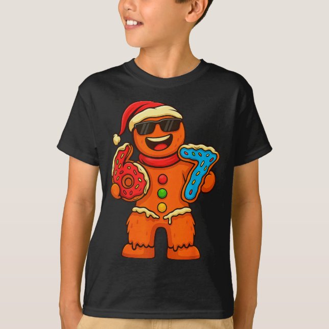 Camiseta Funny Gingerbread Six Seven 67 Ice Cream Drip Chri (Anverso)