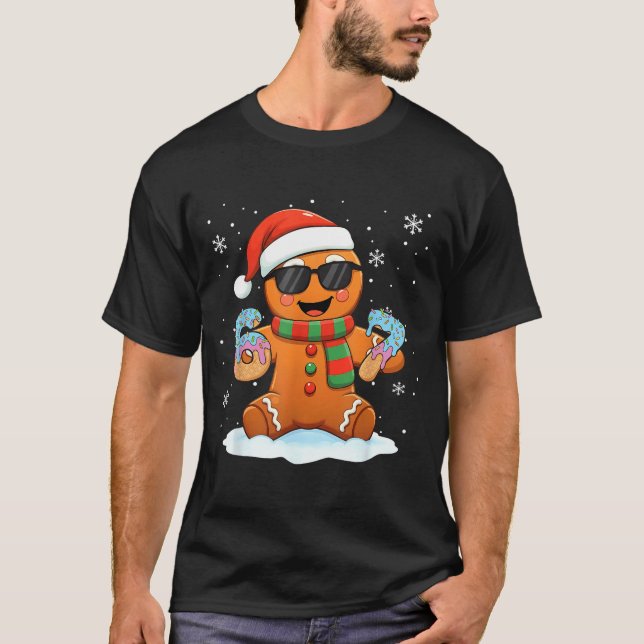 Camiseta Funny Gingerbread Six Seven 67 Ice Cream Drip Chri (Anverso)