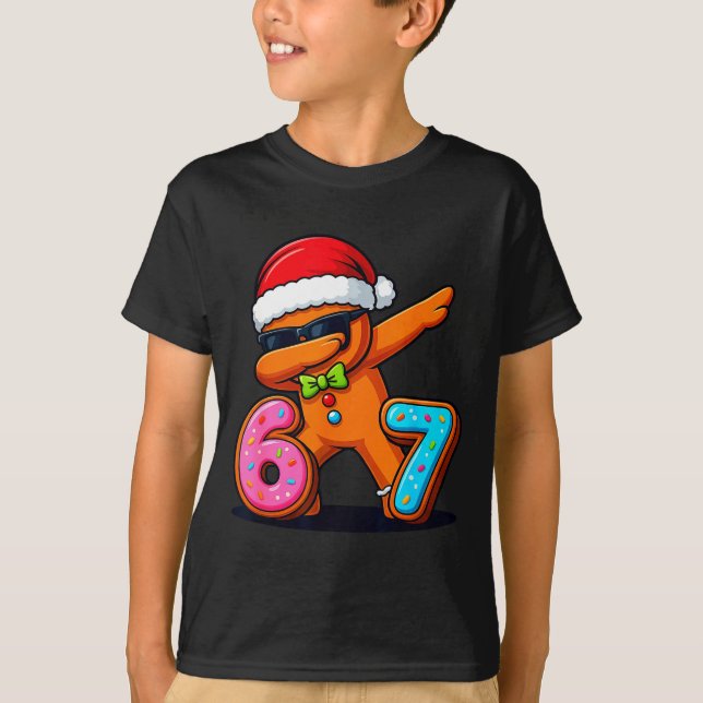 Camiseta Funny Gingerbread Six Seven 67 Ice Cream Drip Chri (Anverso)