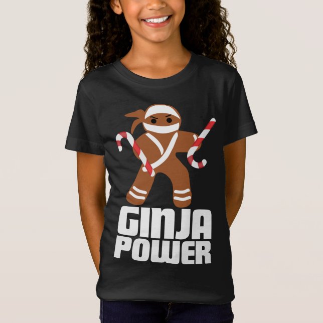 Camiseta Funny Ginja Power Cute Navidades Cookie Gingerbrea (Anverso)