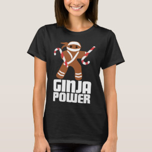 Camiseta Funny Ginja Power Cute Navidades Cookie Gingerbrea