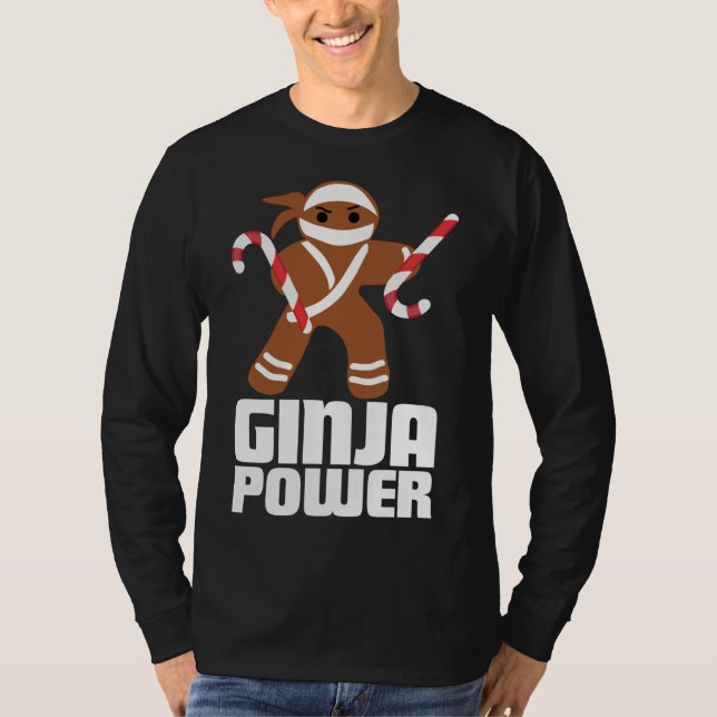 Camiseta Funny Ginja Power Cute Navidades Cookie Gingerbrea (Anverso)